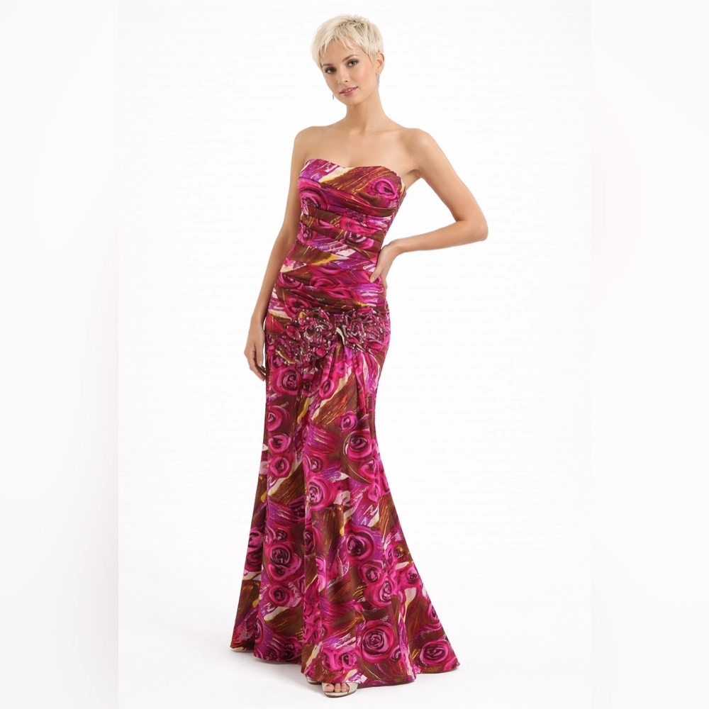 NWT: Stunning Strapless Evening Gown Size Xs - True to Size.
